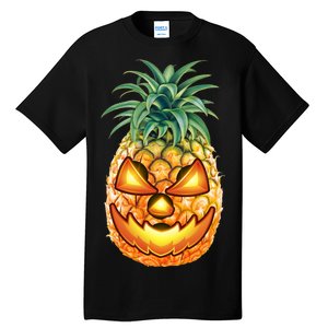 Pineapple Jack O Lantern Face Tall T-Shirt