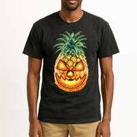 Pineapple Jack O Lantern Face Tall T-Shirt