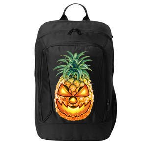 Pineapple Jack O Lantern Face City Backpack