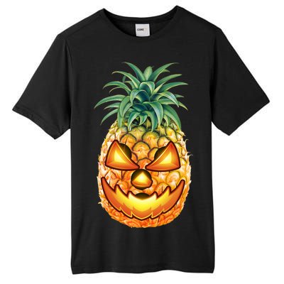 Pineapple Jack O Lantern Face Tall Fusion ChromaSoft Performance T-Shirt