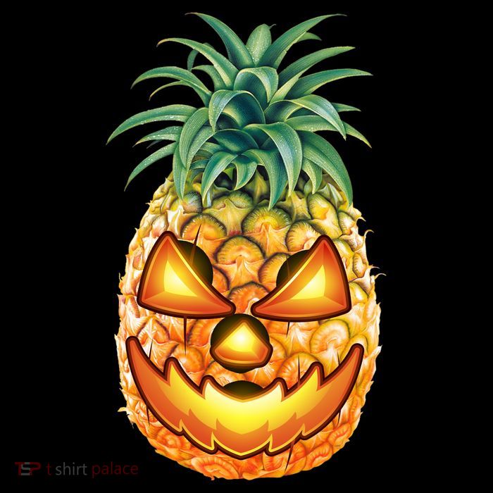 Pineapple Jack O Lantern Face Cooling Performance Long Sleeve Crew