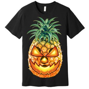 Pineapple Jack O Lantern Face Premium T-Shirt