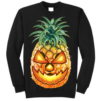 Pineapple Jack O Lantern Face Tall Sweatshirt