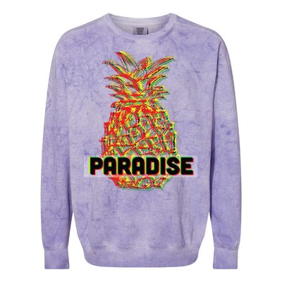 Pineapple Paradise Colorblast Crewneck Sweatshirt