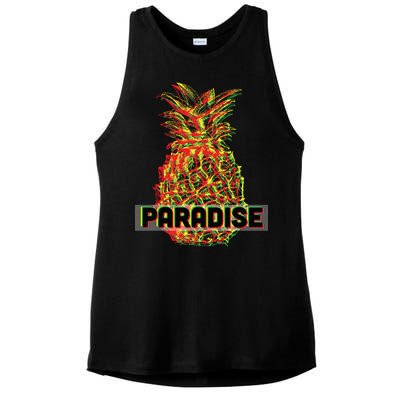 Pineapple Paradise Ladies PosiCharge Tri-Blend Wicking Tank