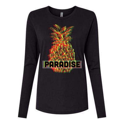 Pineapple Paradise Womens Cotton Relaxed Long Sleeve T-Shirt