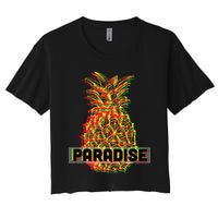 Pineapple Paradise Women's Crop Top Tee
