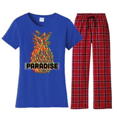 Pineapple Paradise Women's Flannel Pajama Set