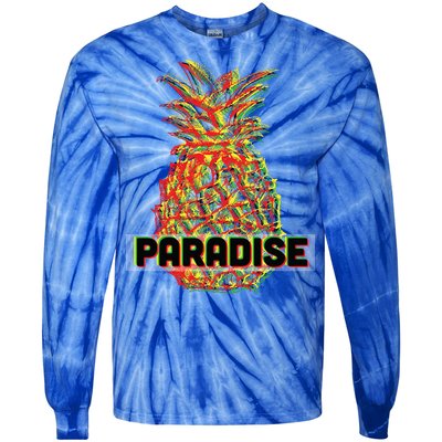 Pineapple Paradise Tie-Dye Long Sleeve Shirt