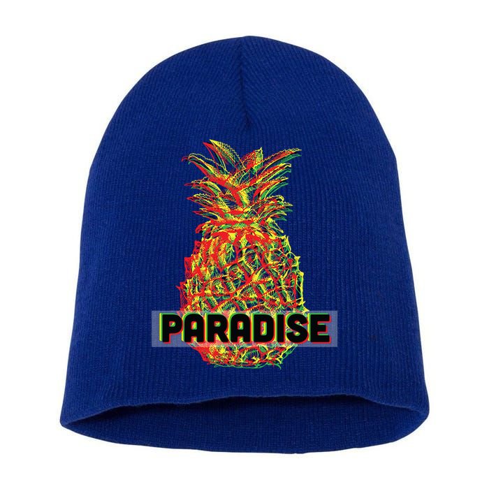 Pineapple Paradise Short Acrylic Beanie