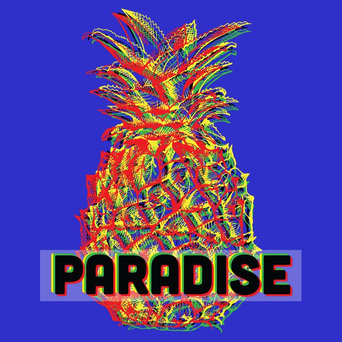 Pineapple Paradise Short Acrylic Beanie