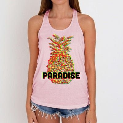 Pineapple Paradise Women's Knotted Racerback Tank