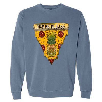 Pineapple Peperoni Pizza Garment-Dyed Sweatshirt