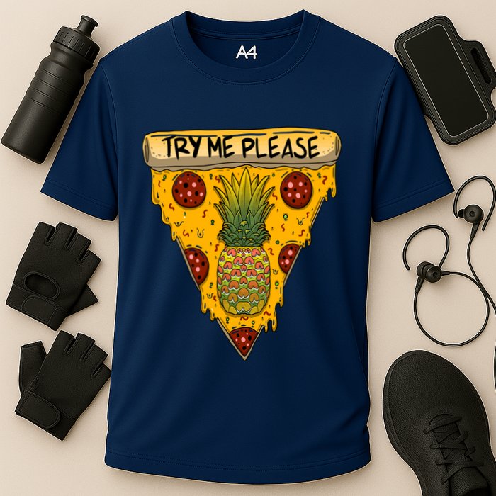 Pineapple Peperoni Pizza Cooling Performance Crew T-Shirt