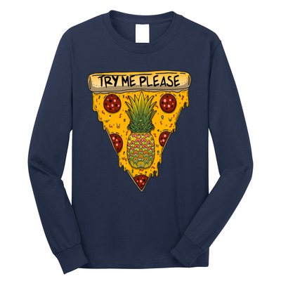 Pineapple Peperoni Pizza Long Sleeve Shirt