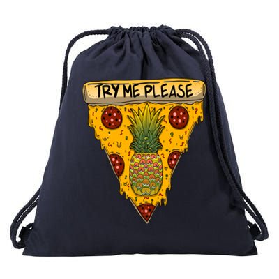 Pineapple Peperoni Pizza Drawstring Bag