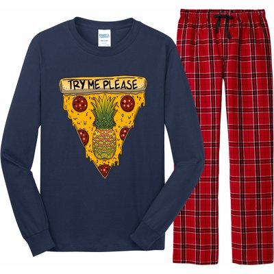 Pineapple Peperoni Pizza Long Sleeve Pajama Set