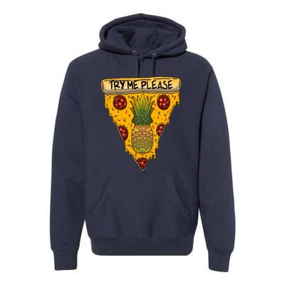 Pineapple Peperoni Pizza Premium Hoodie