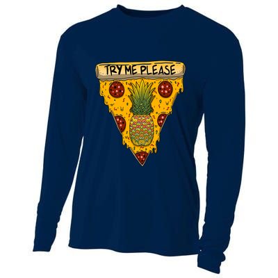 Pineapple Peperoni Pizza Cooling Performance Long Sleeve Crew