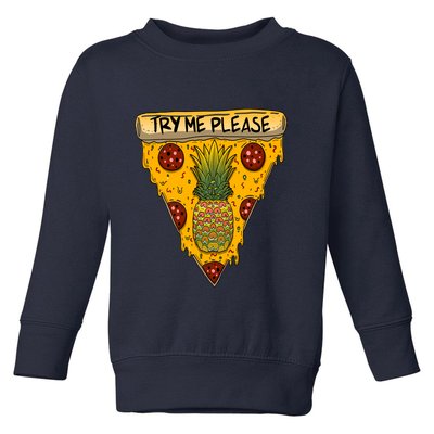 Pineapple Peperoni Pizza Toddler Sweatshirt