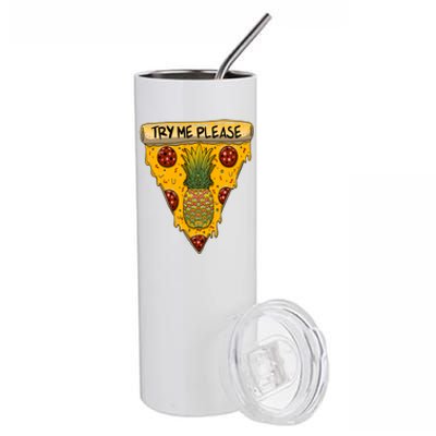 Pineapple Peperoni Pizza Stainless Steel Tumbler