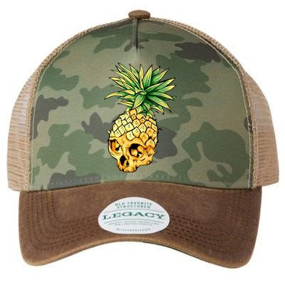  Pineapple Skull Legacy Tie Dye Trucker Hat