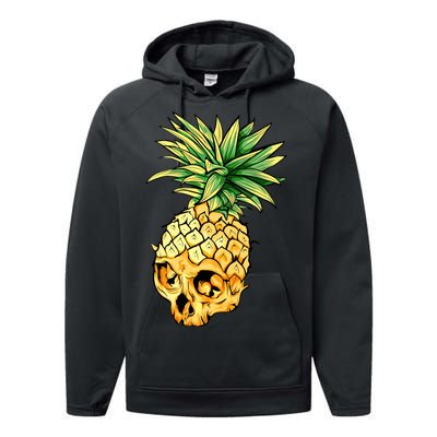  Pineapple Skull Performance Fleece Hoodie