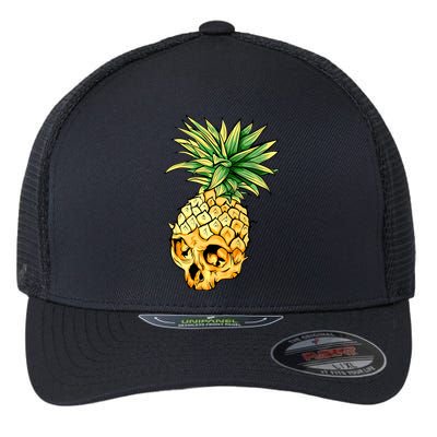  Pineapple Skull Flexfit Unipanel Trucker Cap