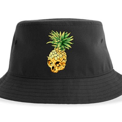  Pineapple Skull Sustainable Bucket Hat