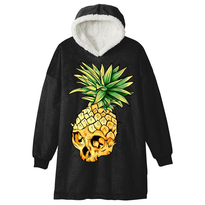  Pineapple Skull Hooded Wearable Blanket