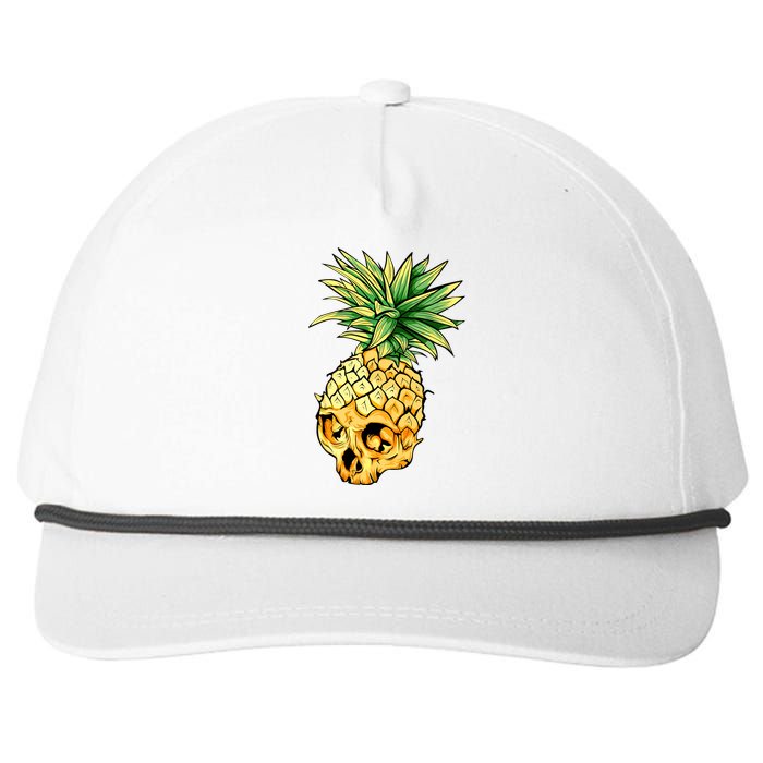  Pineapple Skull Snapback Five-Panel Rope Hat