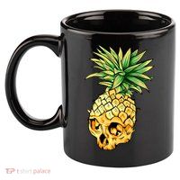  Pineapple Skull 11oz C Handle Ceramic Mug