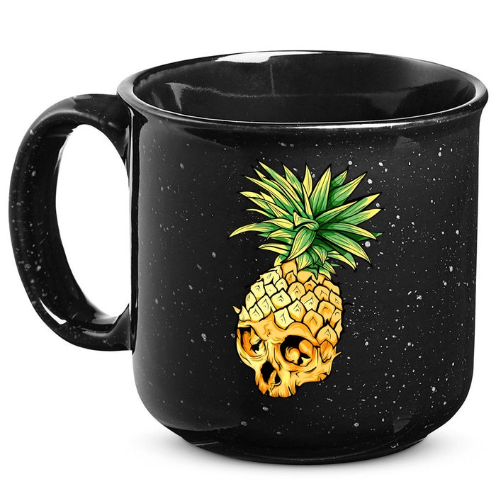  Pineapple Skull 15oz Campfire Ceramic Mug