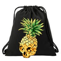  Pineapple Skull Drawstring Bag