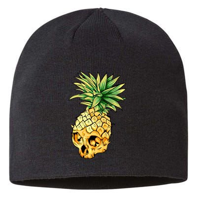  Pineapple Skull Sustainable Beanie