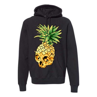  Pineapple Skull Premium Hoodie