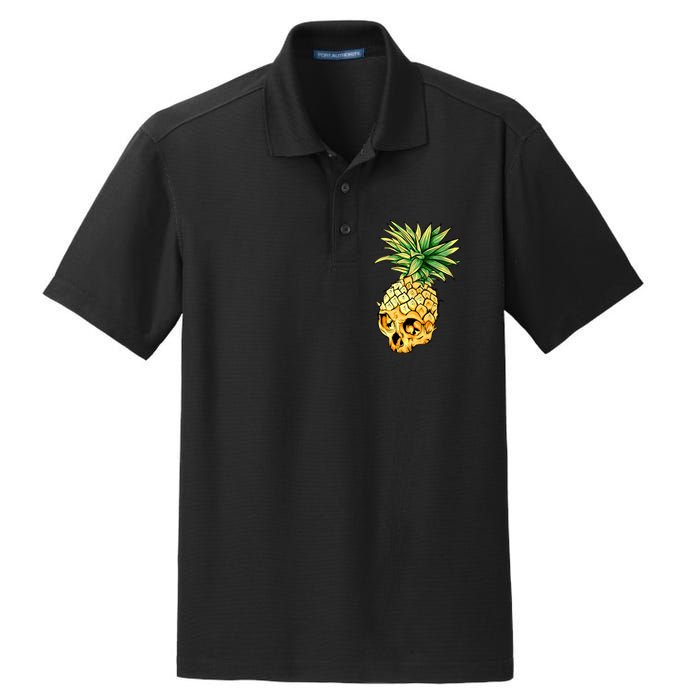  Pineapple Skull Dry Zone Grid Polo