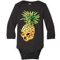  Pineapple Skull Baby Long Sleeve Bodysuit