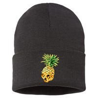  Pineapple Skull Sustainable Knit Beanie