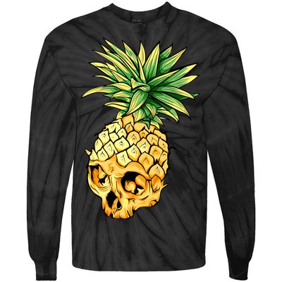  Pineapple Skull Tie-Dye Long Sleeve Shirt