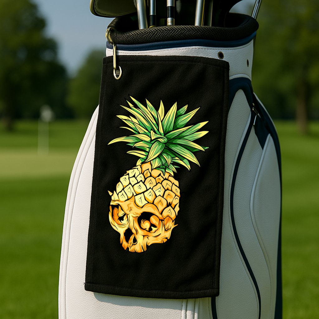  Pineapple Skull Golf Towel