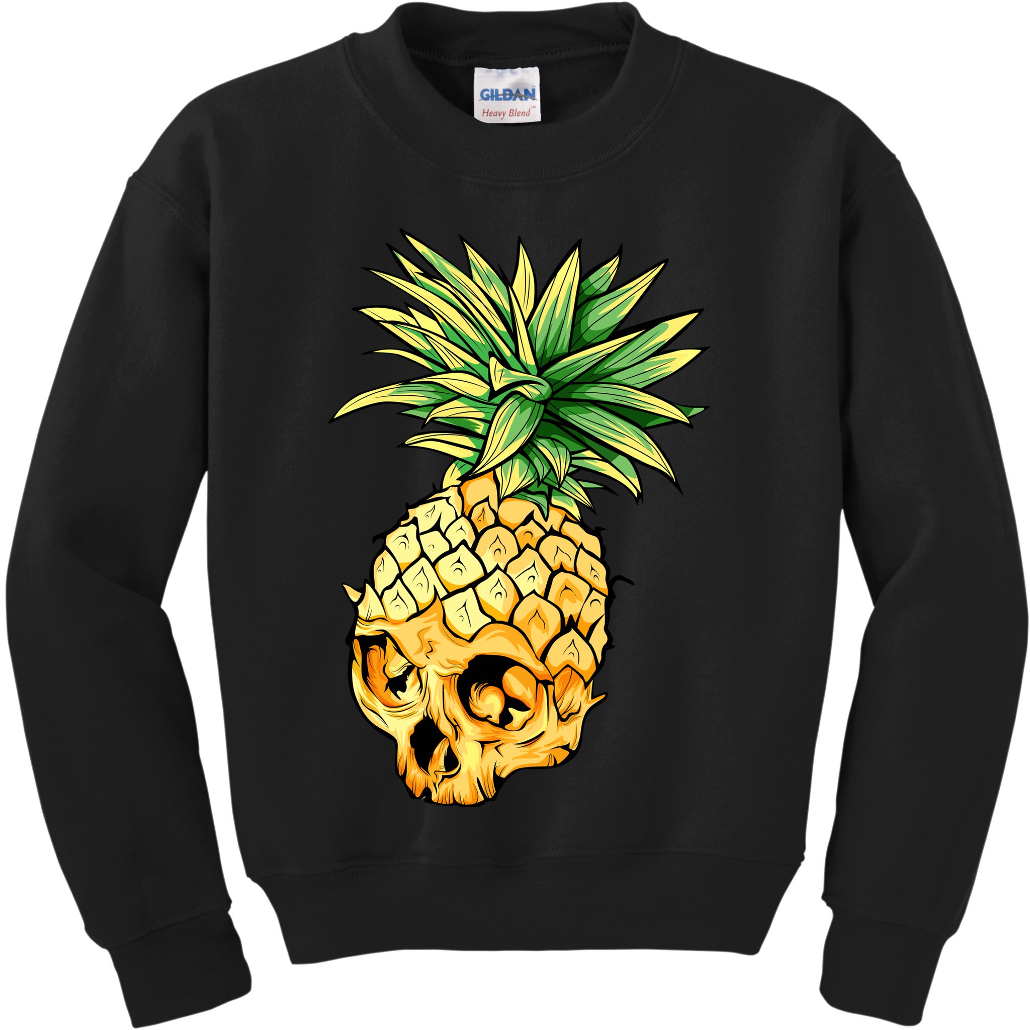  Pineapple Skull Kids Sweatshirt