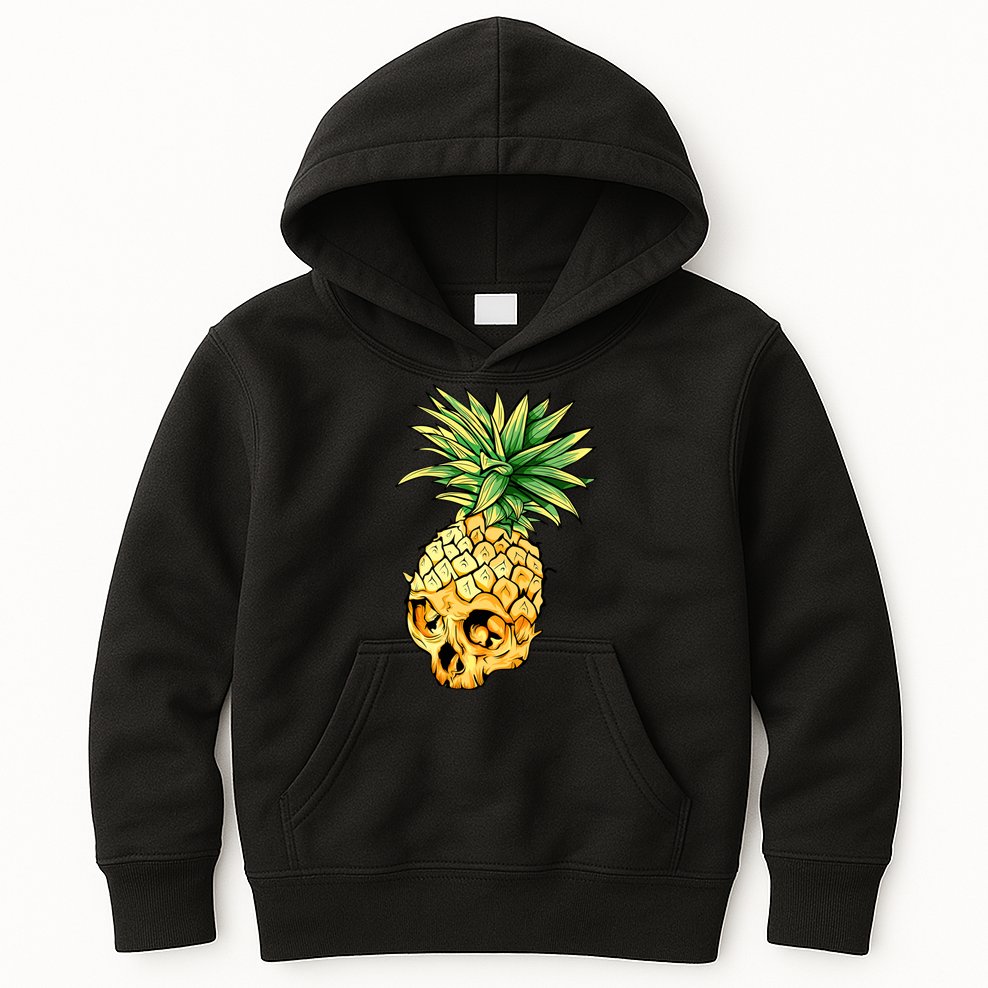  Pineapple Skull Kids Hoodie