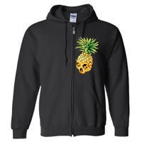  Pineapple Skull Full Zip Hoodie