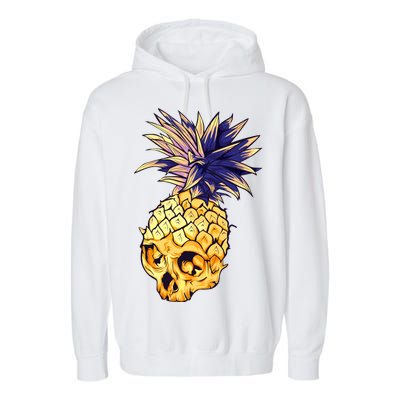  Pineapple Skull Garment-Dyed Fleece Hoodie