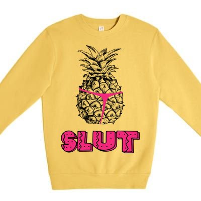 Pineapple Slut Premium Crewneck Sweatshirt