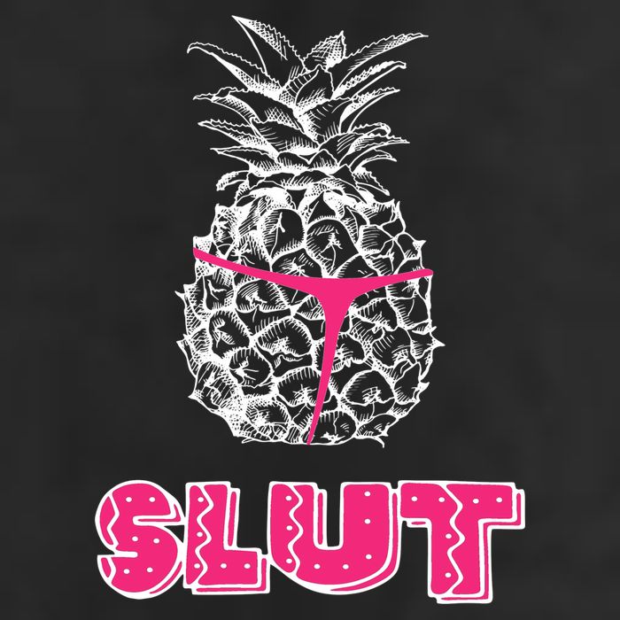 Pineapple Slut 7 Panel Mesh Trucker Snapback Hat
