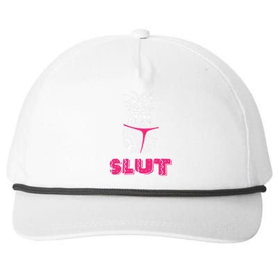 Pineapple Slut Snapback Five-Panel Rope Hat