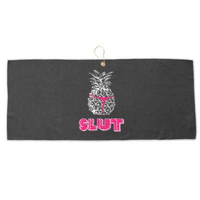 Pineapple Slut Large Microfiber Waffle Golf Towel