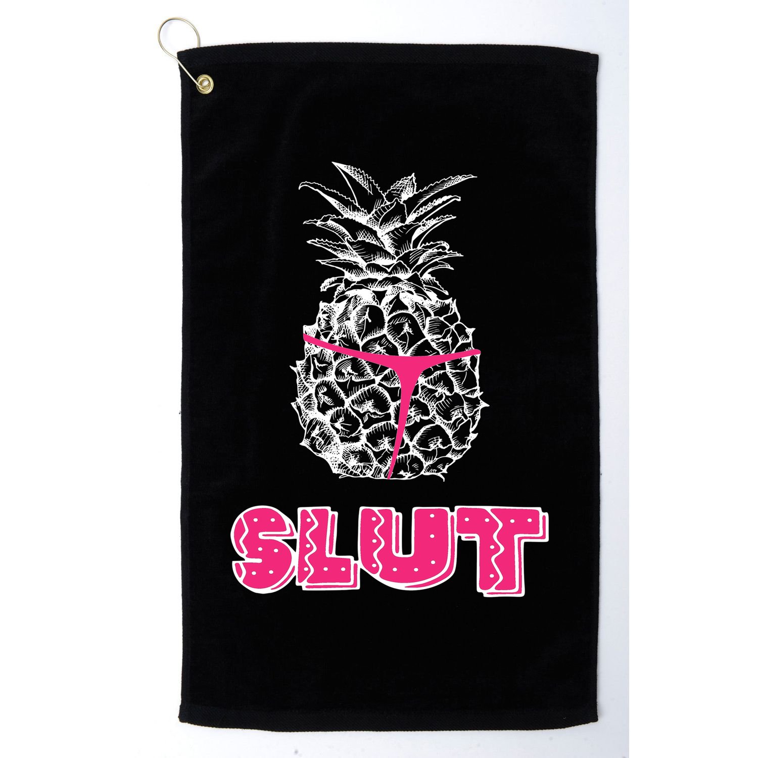 Pineapple Slut Golf Towel
